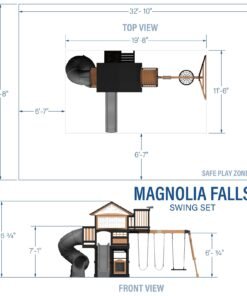 Alternative view of Magnolia Falls Swing Set