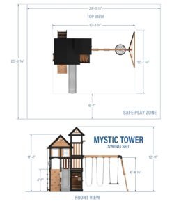 Alternative view of Mystic Tower Swing Set