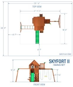 Skyfort II Swing Set - Image 2
