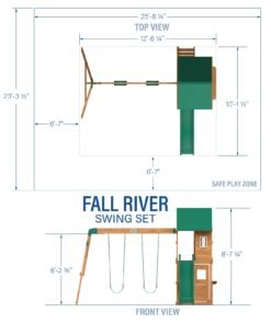 Alternative view of Fall River Swing Set