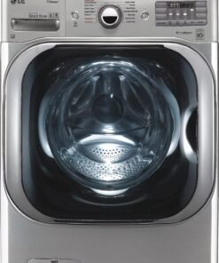 LG 5.2 Cu. Ft. Mega Capacity Smart Wi-Fi Front Load Washer with TurboWash® – Black Steel | WM8900HBA