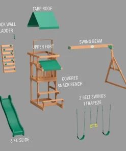 Backyard Discovery Belmont All Cedar Swing Set - Image 3