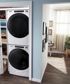 Whirlpool 4.5 Cu. Ft. High-Efficiency Stackable Front Load Washer with Steam & Load & Go™ XL Dispenser – White | WFW6620HW - Image 5