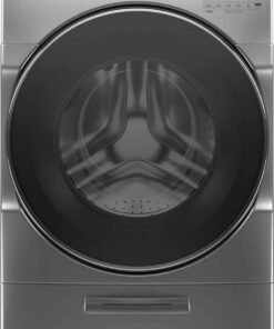 Whirlpool 4.5 Cu. Ft. High-Efficiency Stackable Front Load Washer with Steam & Load & Go™ XL Dispenser – Chrome Shadow | WFW6620HC