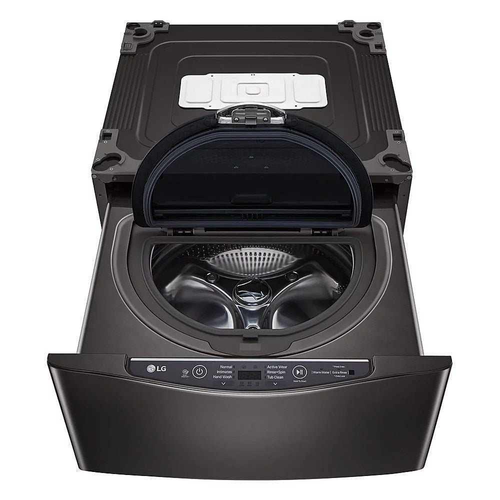 LG SideKick 1.0 Cu. Ft. High-Efficiency Smart Top Load Pedestal Washer with 3-Motion Technology – Black Steel | WD100CB - Image 10