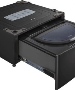 Alternative view of LG SideKick 1.0 Cu. Ft. High-Efficiency Smart Pedestal Washer – Black Steel | WD300CB