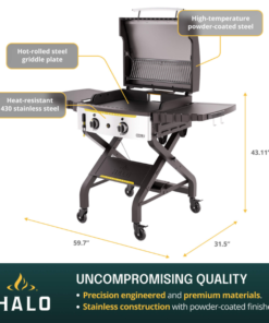 HALO Elite2B 24-Inch Outdoor Gas Griddle - Image 3