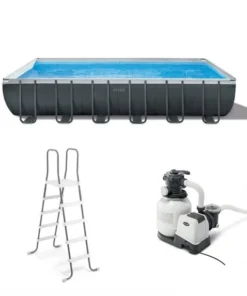 Intex 24′ x 12′ x 52″ Ultra XTR Rectangular Frame Swimming Pool Set + Pumps - Image 4