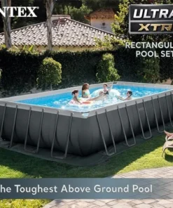 INTEX 26363EH Ultra XTR Deluxe Rectangular Above Ground Swimming Pool Set: 24ft x 12ft x 52in – Includes 2100 GPH Sand Filter Pump – Easy Assemblys - Image 3