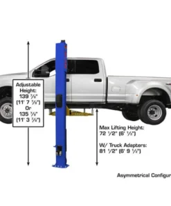 Atlas Equipment Platinum PVL10 ALI Certified Commercials Overhead 10,000 lb. Capacity 2-Post Lift - Image 3