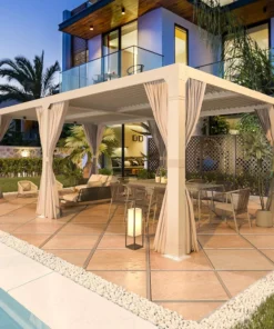 EROMMY 12’x24′ Outdoor Louvered Pergola Gazebos - Image 3